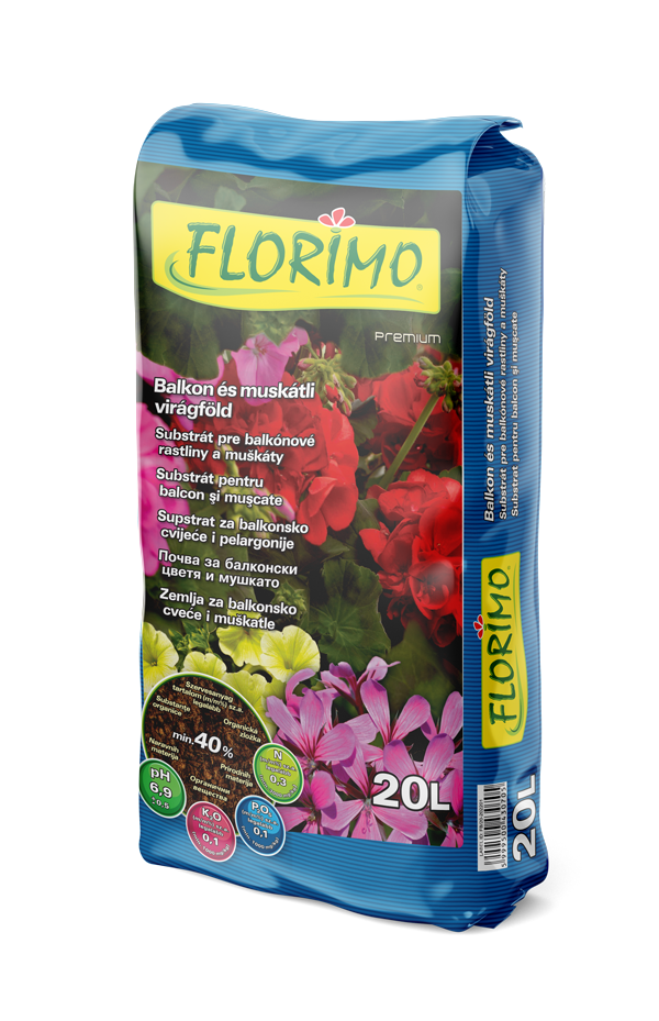 Почва за балконски растения и мушката FLORIMO  – 10 л