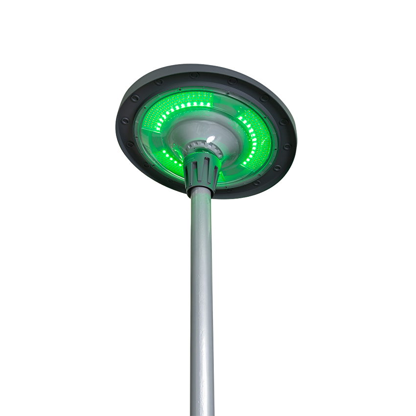 UltraLux Соларна LED лампа с дистанционно и Bluetooth управление 20W RGBW, IP65