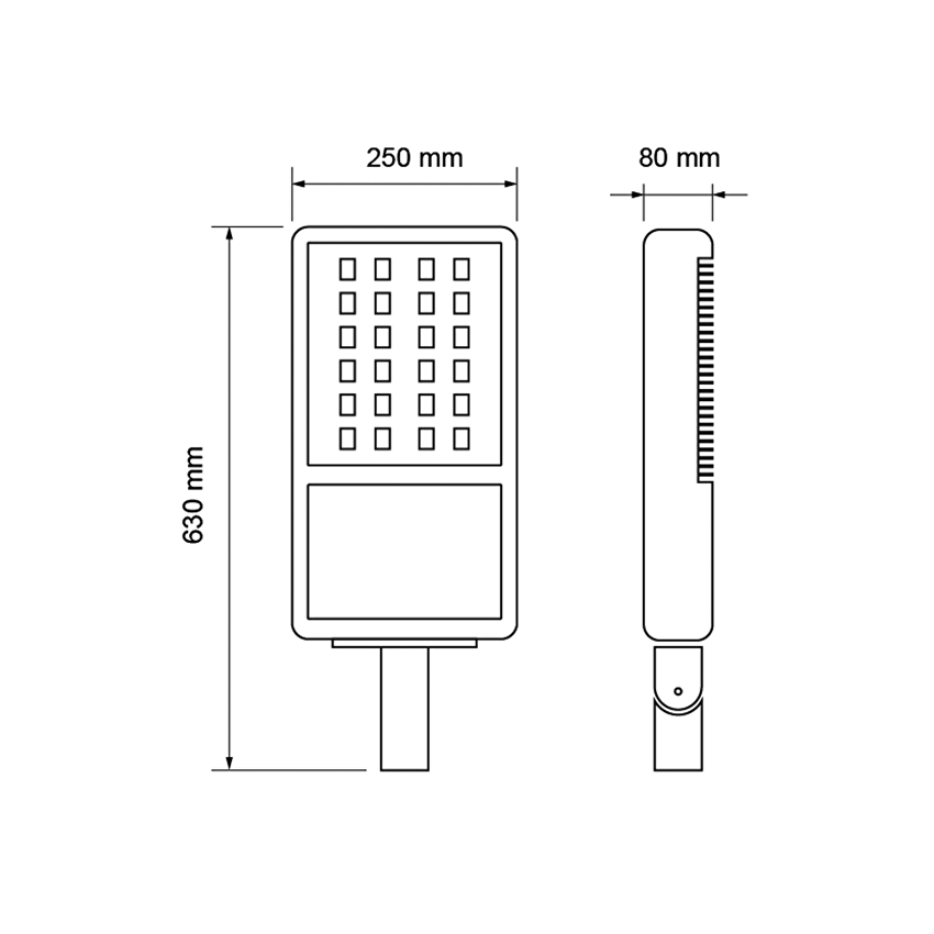 UltraLux LED тяло за улично осветление 220V, 30W, 4200K, IP66