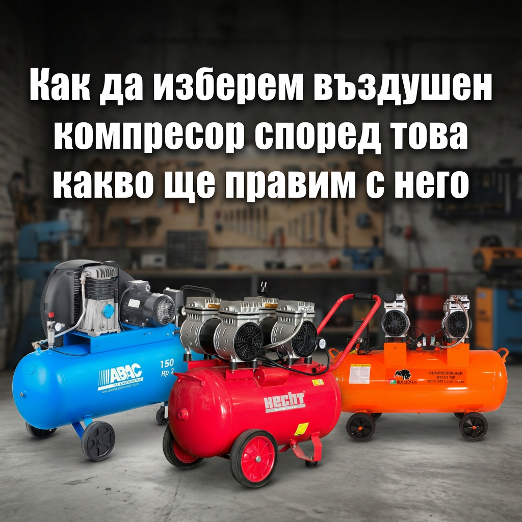 Как да изберем въздушен компресор според това какво ще правим с него