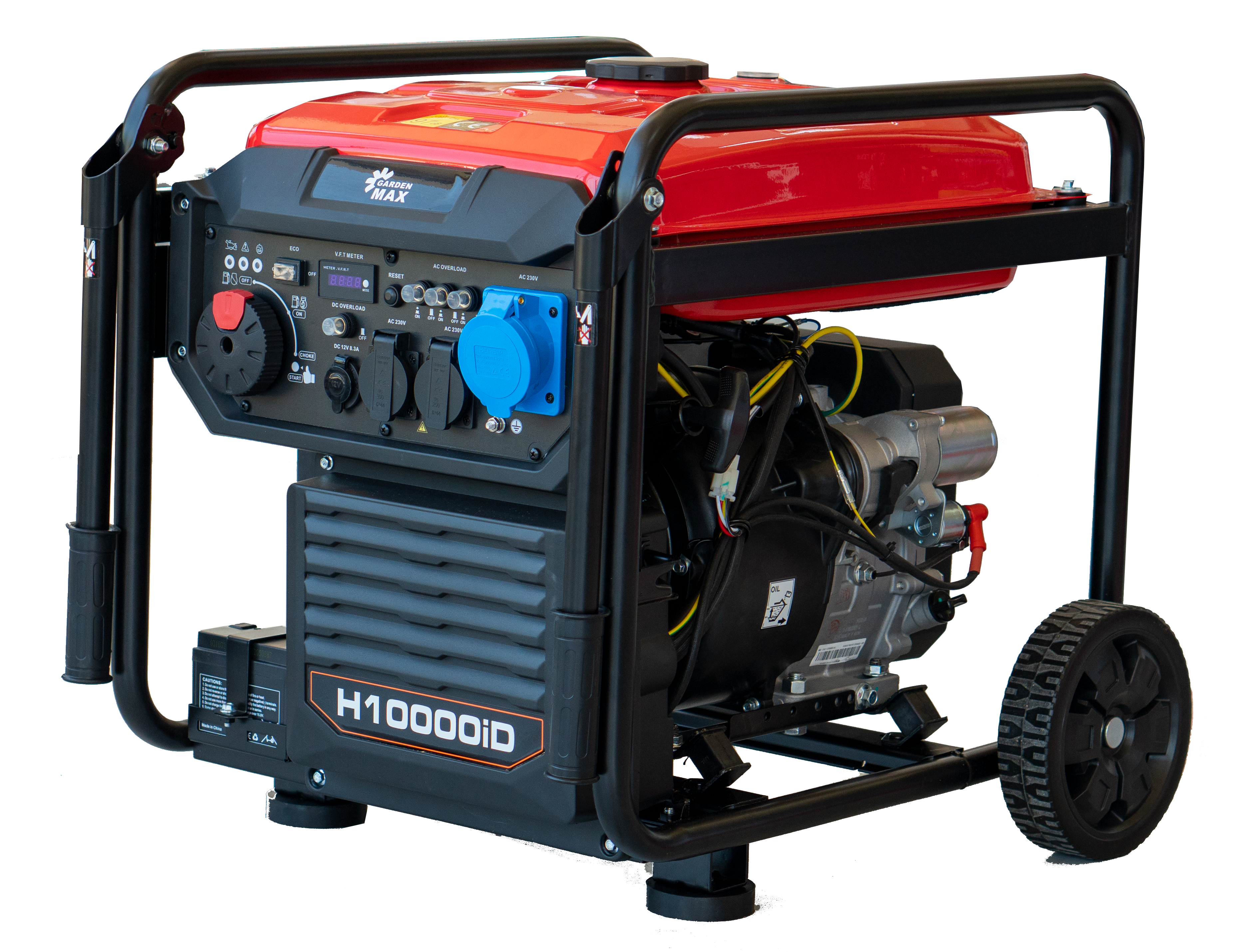 Инверторен бензинов генератор GardenMAX H10000ID 230 V 8.5 kW 20 литра електрически старт