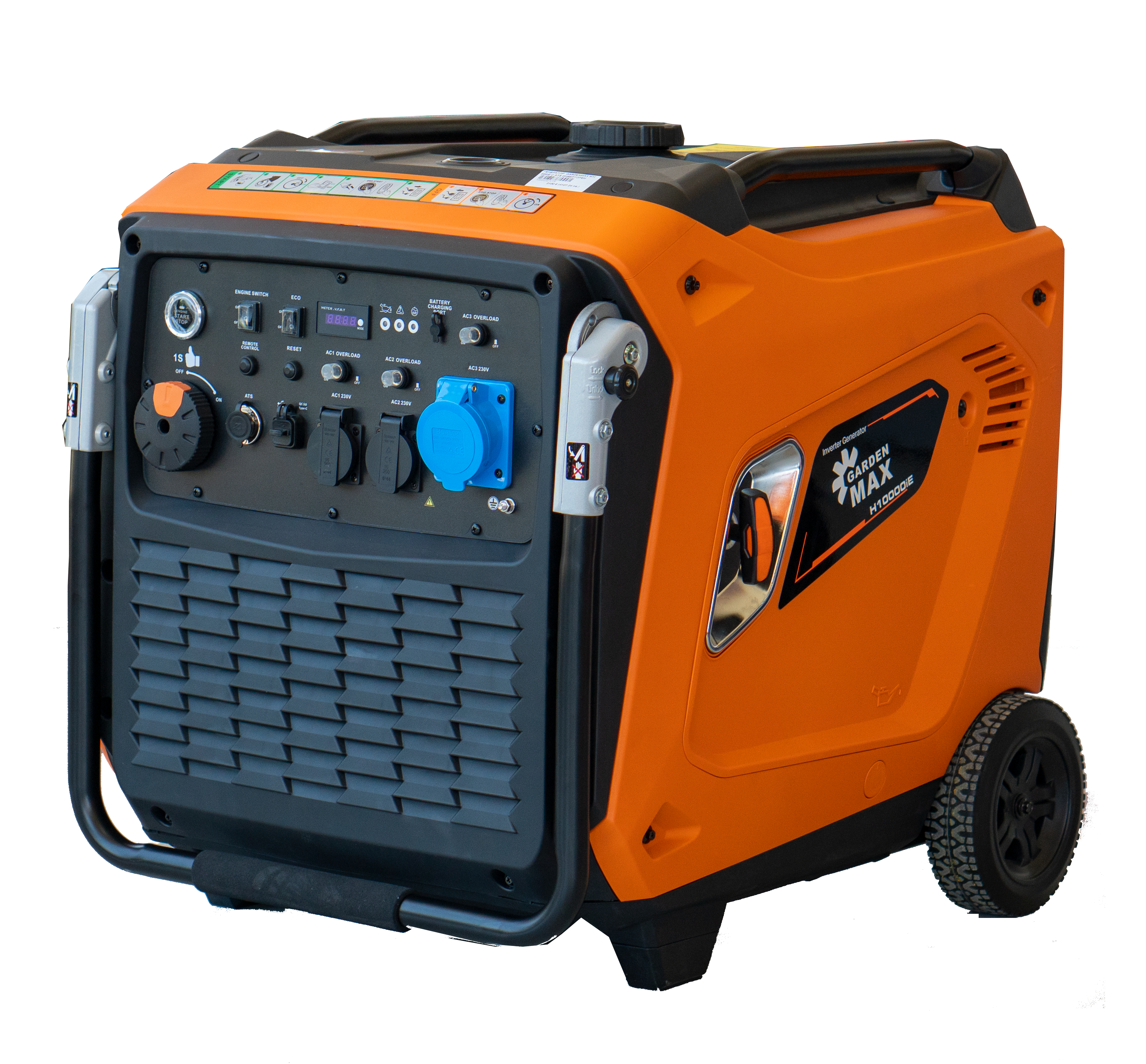 Инверторен генератор за ток GardenMAX 10000iE 8.5 kW 30 литра E-старт ATS табло
