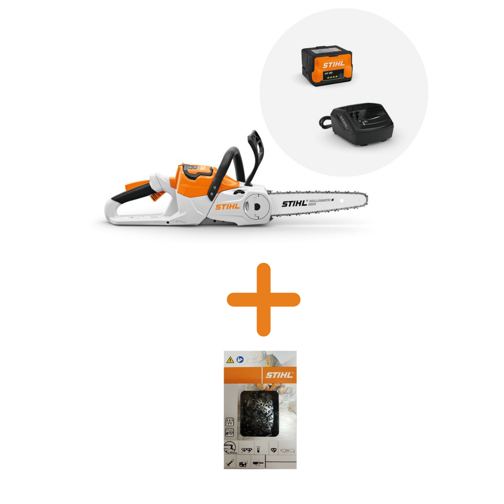Акумулаторен верижен трион STIHL MSA 60 C-B с батерия AK 20 и зарядно AL 101, шина 30 см
