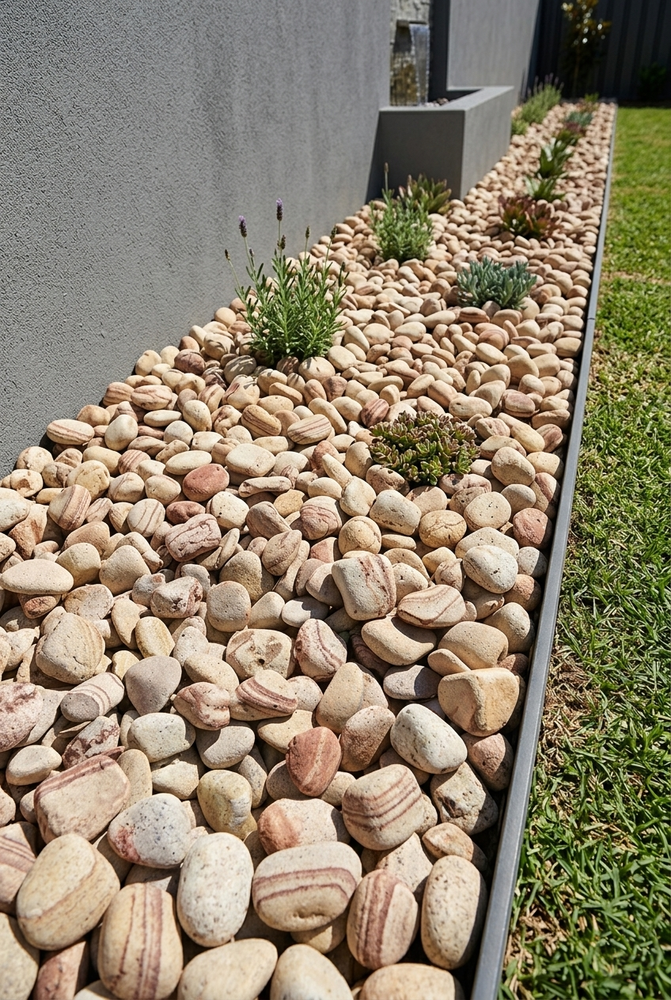 Rainbow Decorative Sandstone Pebbles 20 kg for Garden and Yard