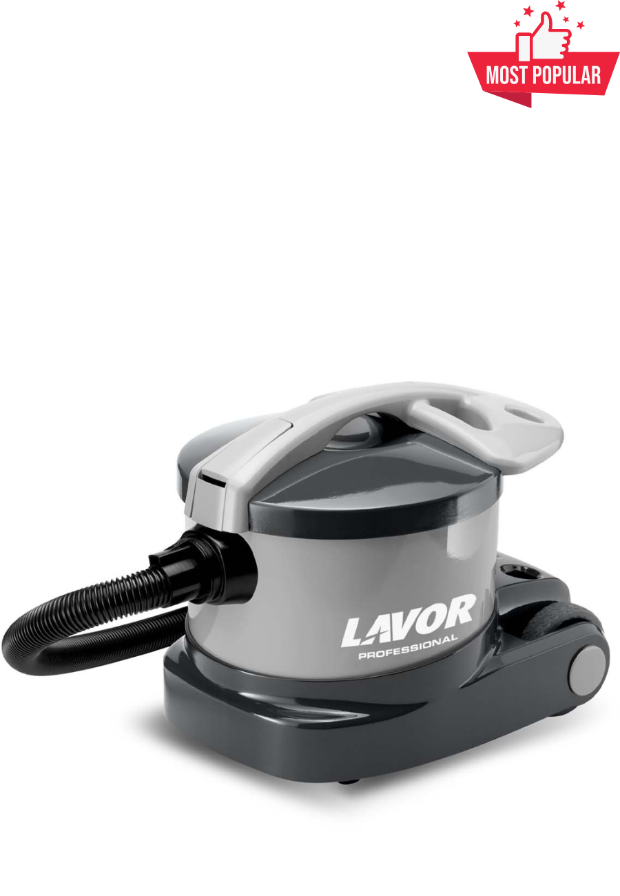 Професионална прахосмукачка LAVOR Whisper V8 15 л, 800 W, ултра тиха