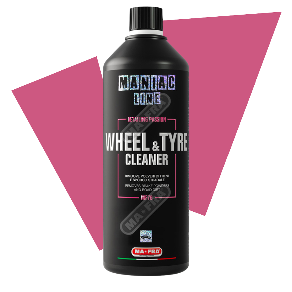 Препарат за гуми и джанти MA-FRA Maniac Line Wheel & Tyre Cleaner 1000 мл – премахва спирачен прах