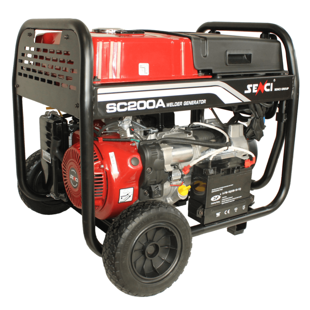 Бензинов заваръчен генератор SENCI SC-200A, 5.5 kW, 230 V, 50–200 A, AVR