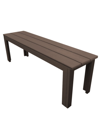 Градинска пейка SBK-140 Plastic Wood, 140×28.5×42 см, кафява