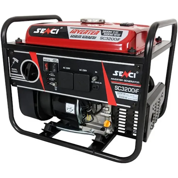 Бензинов инверторен генератор SENCI SC-3200iF, 230 V, 3.2 kW, 15 л, AVR 