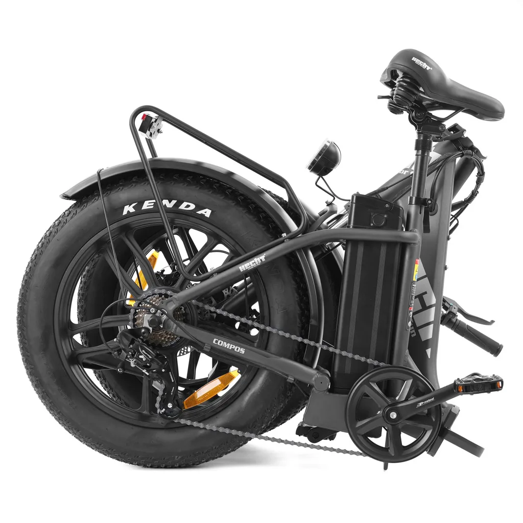Electric Bicycle HECHT COMPOS XL GREY, 250 W, 36 V, 13 Ah, 25 km/h, 20”, Foldabl