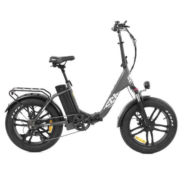 Electric Bicycle HECHT COMPOS XL GREY, 250 W, 36 V, 13 Ah, 25 km/h, 20”, Foldabl