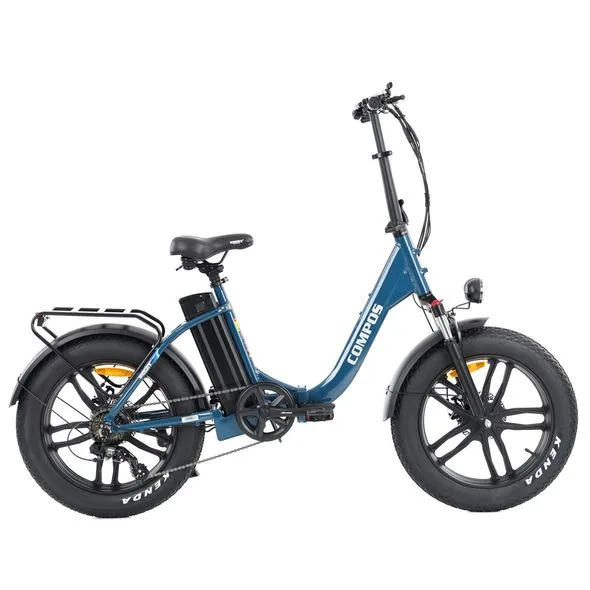 Electric Bicycle HECHT COMPOS XL BLUE, 250 W, 36 V, 13 Ah, 25 km/h, 20”, Foldable