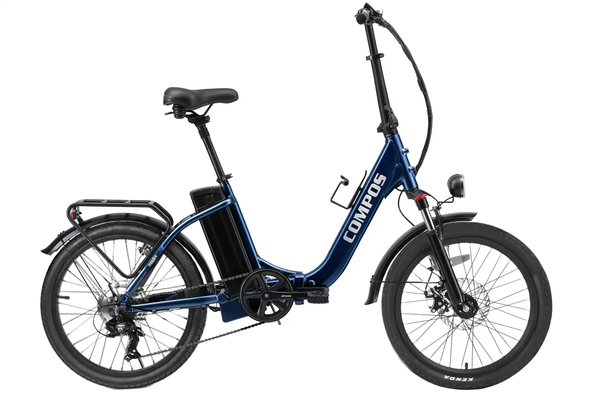 Electric Bicycle HECHT COMPOS BLUE, 250 W, 36 V, 10 Ah, 25 km/h, 20”, Foldable