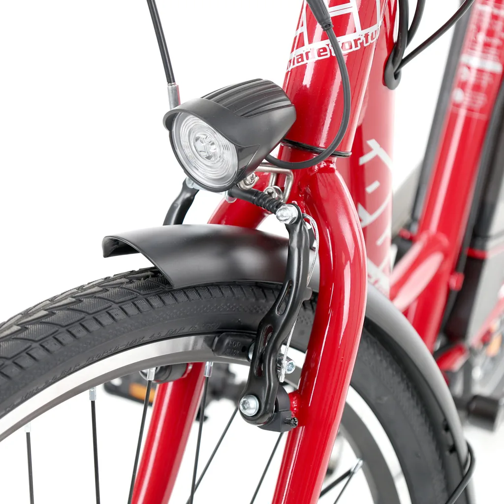Electric Bike HECHT RUNNIS RED – 250 W, 36 V, 10.4 Ah, 25 km/h, 26