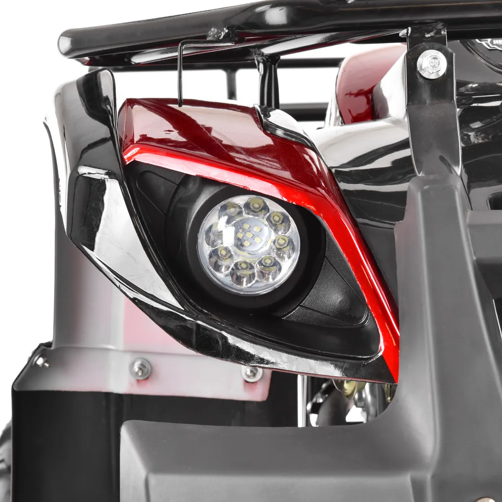 HECHT 56126 RED Gasoline ATV – 8.1 HP, 50 km/h, 125 cc, 120 kg Load, 2.5 L Fuel Tank, Electric Start