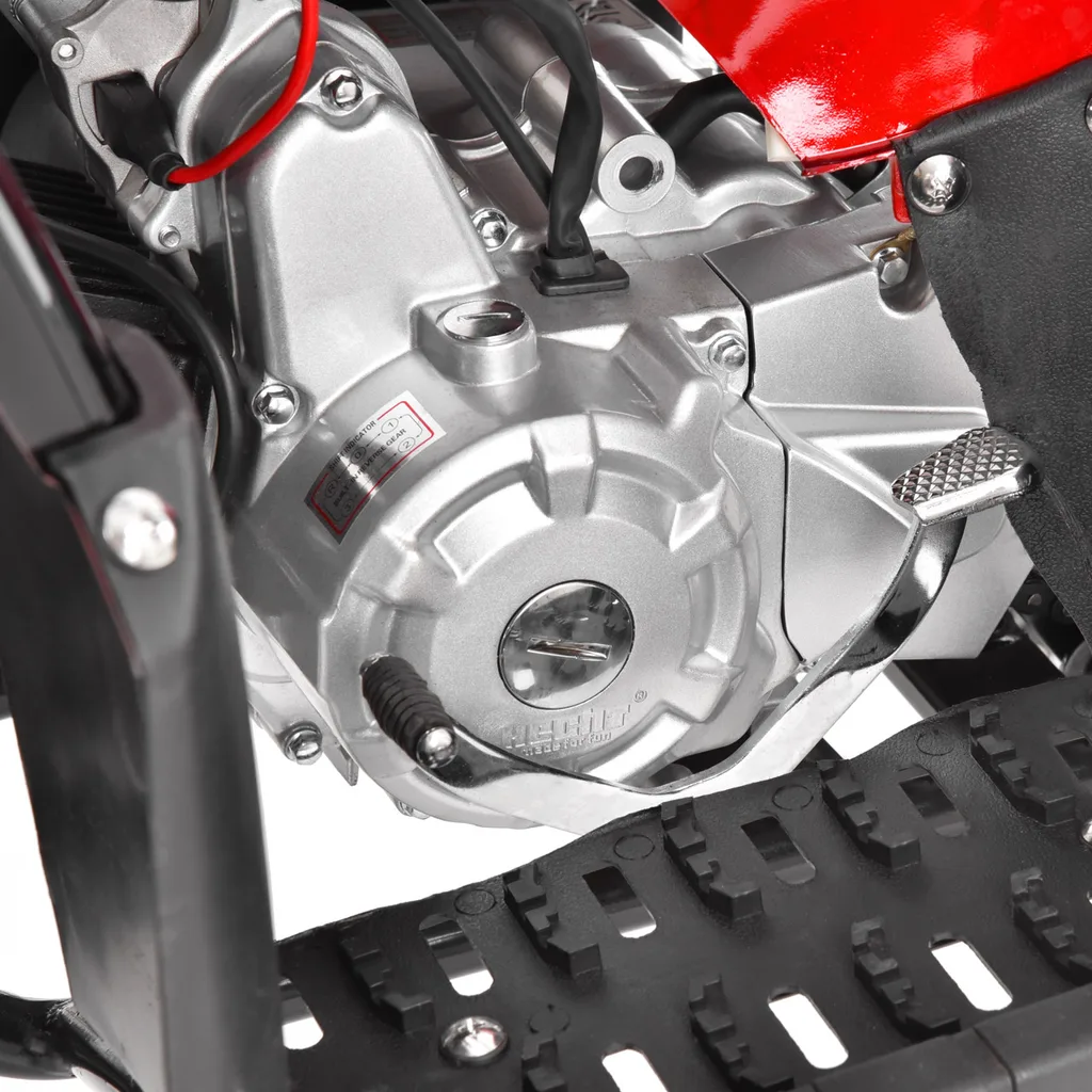 HECHT 56126 RED Gasoline ATV – 8.1 HP, 50 km/h, 125 cc, 120 kg Load, 2.5 L Fuel Tank, Electric Start