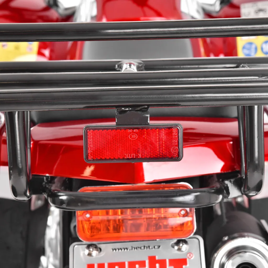 HECHT 56126 RED Gasoline ATV – 8.1 HP, 50 km/h, 125 cc, 120 kg Load, 2.5 L Fuel Tank, Electric Start