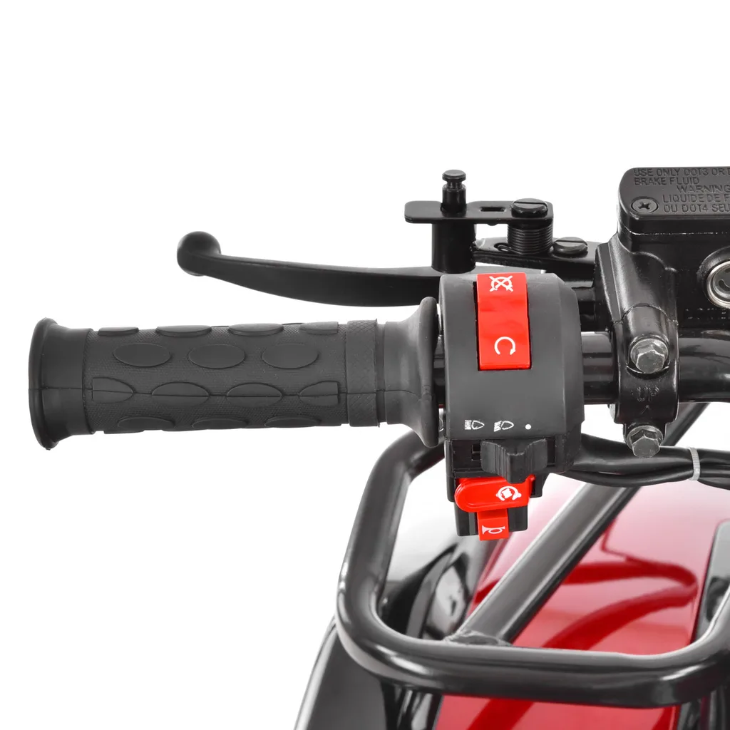 HECHT 56126 RED Gasoline ATV – 8.1 HP, 50 km/h, 125 cc, 120 kg Load, 2.5 L Fuel Tank, Electric Start