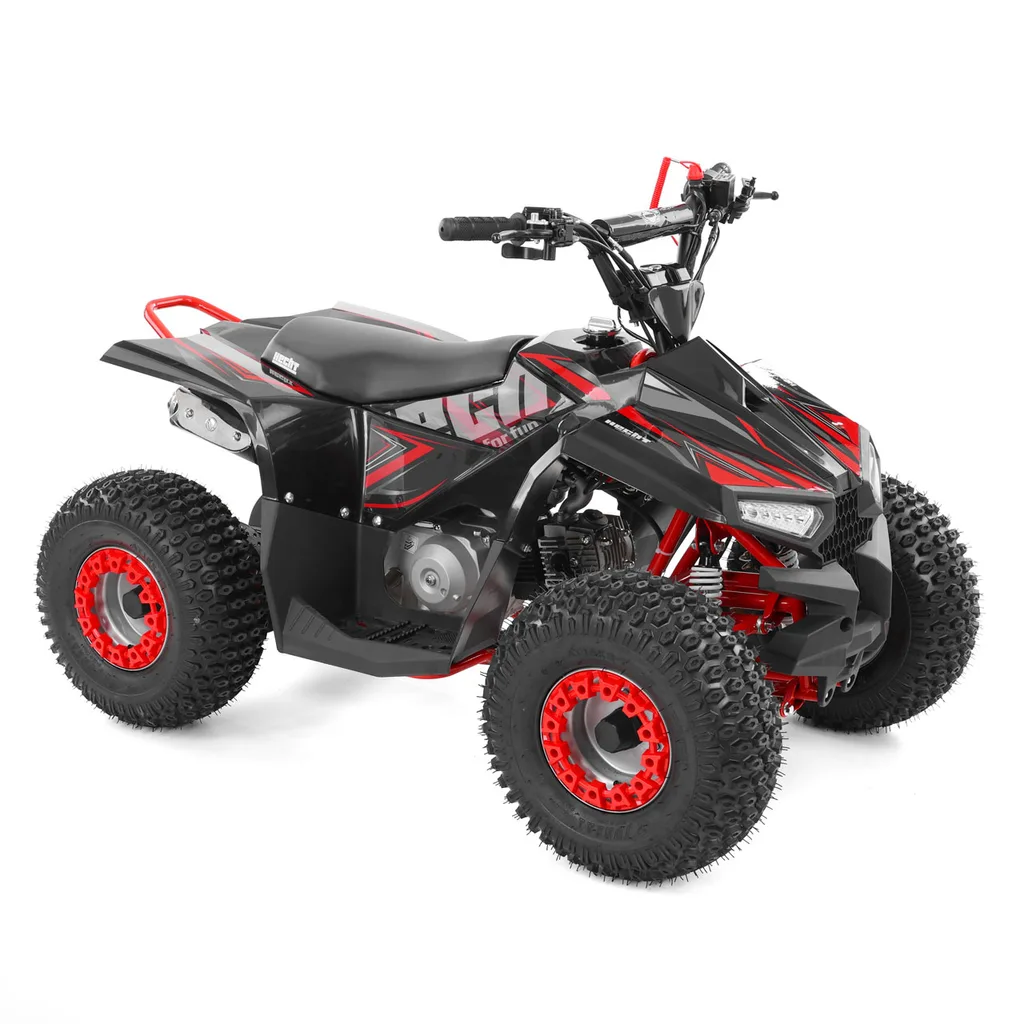 HECHT 56110 Kids’ Gasoline ATV – 110 cc, 6.6 HP, 55 km/h, 90 kg Load, 2.1 L Tank, Electric Start