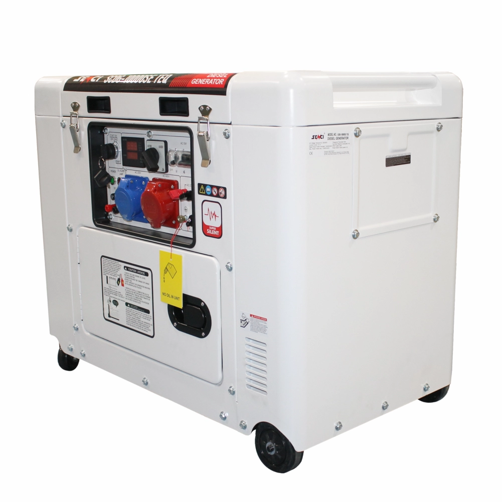 Шумоизолиран дизелов трифазен генератор Senci SCDG-10000SE TEQ – 230/400 V, 7.5 kW / 9.4 kVA