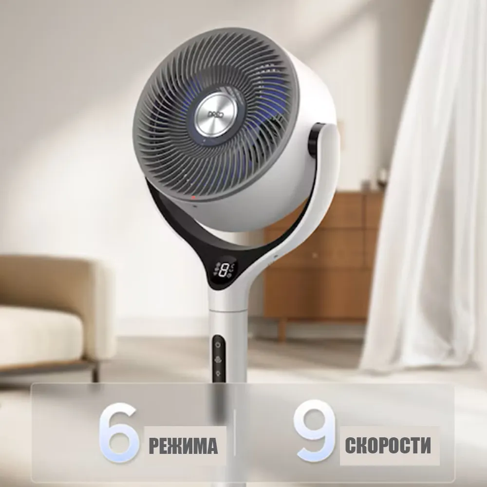 Вентилатор Dreo TurboPoly™ Fan 565S, 36 W, 1869 м³/ч, 3D осцилация до 120°
