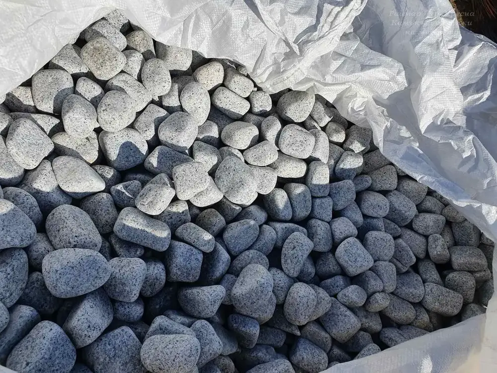 Grey Decorative Granite Stones 20 kg for Garden and Yard