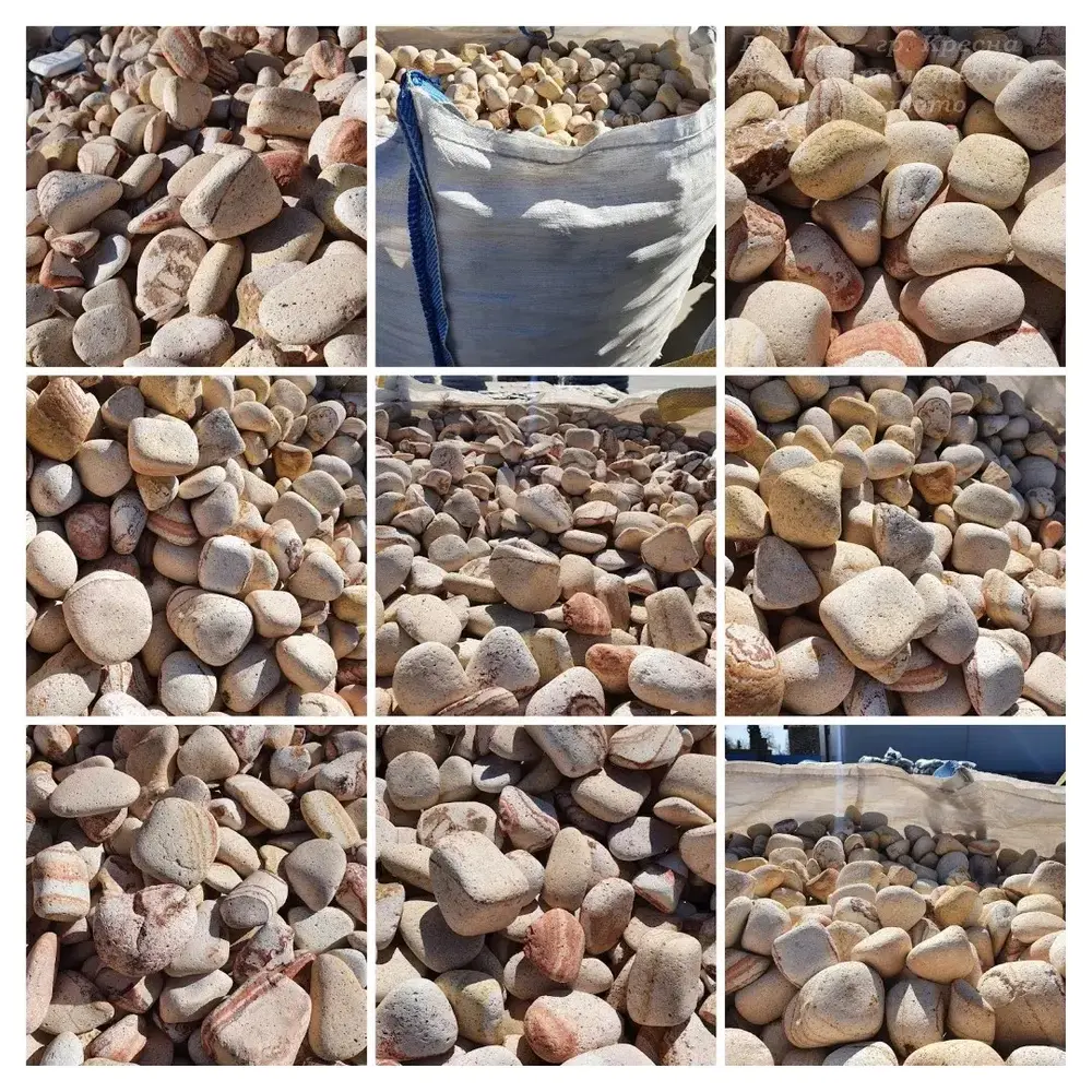 Rainbow Decorative Sandstone Pebbles 1 Ton for Garden and Yard