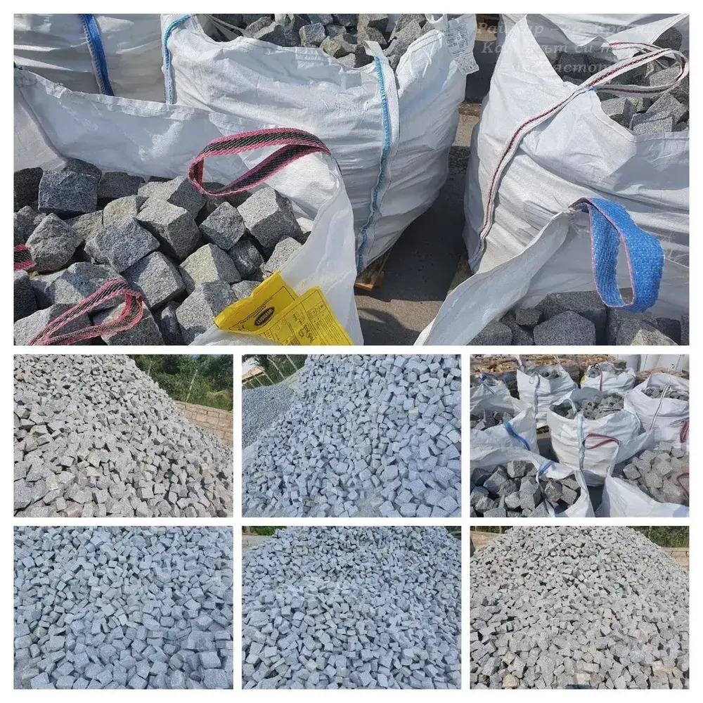 Grey Split Granite Setts 10 x 10 x 5 cm - 1 Ton