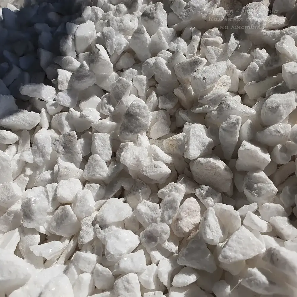White Marble Gravel / Chippings 1 Ton for Garden, Yard and Paths
