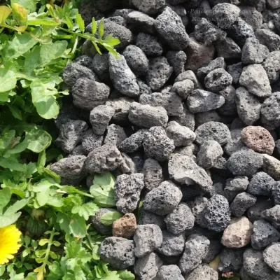 Black Volcanic Lava Gravel 10 kg for Garden and Landscaping