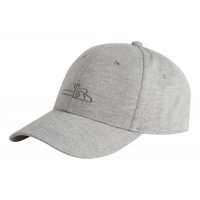 Сива шапка STIHL ICON SWEAT, 100% памук, с бродиран моторен трион